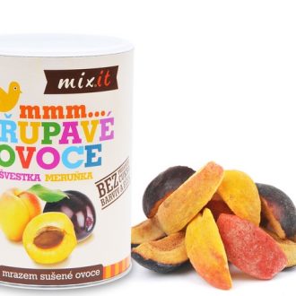 Slivka a marhuľa chrumkavé ovocie 70g Mixit
