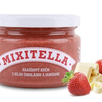 Mixitella - Arašidová s bielou čokoládou a jahodami 250g Mixit