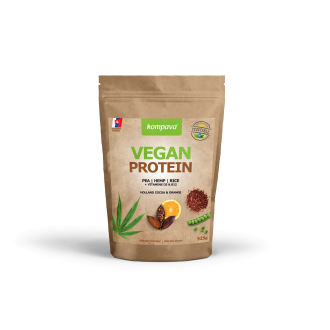 Vegan Protein kakao- škorica 525g Kompava