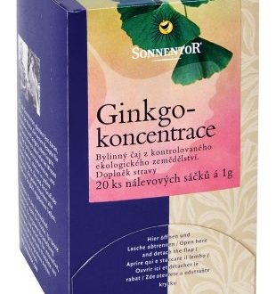 Ginkgo- koncentrácia, porciovaný čaj BIO 20g