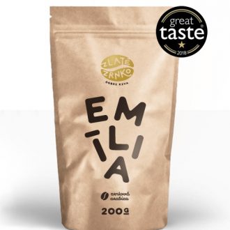 Káva Zlaté Zrnko – Emília (Zmes 100% arabica) “VYVÁŽENÁ” zrnková 1kg